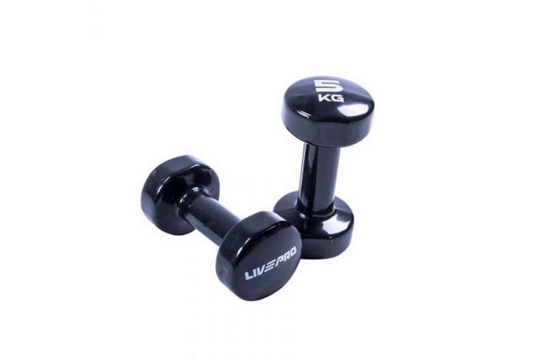 Гантели для аэробики 5 кг Live Pro Colored Studio Dumbbell LP8076-5\BK-00-00 