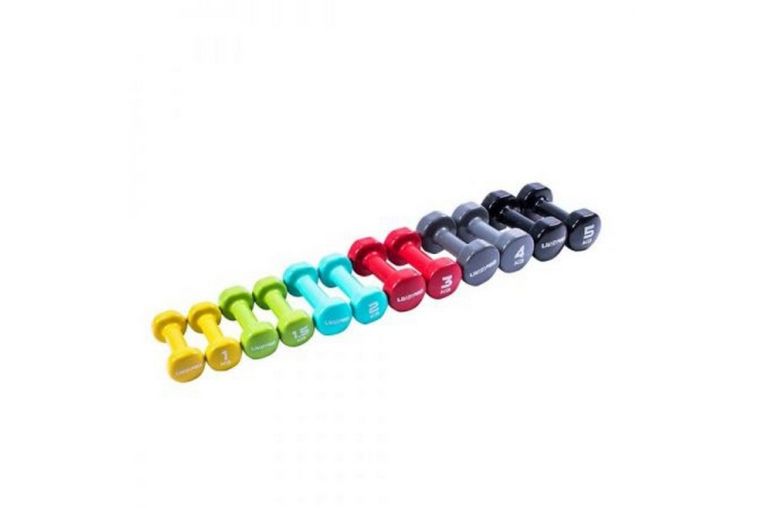 Гантели для аэробики 5 кг Live Pro Colored Studio Dumbbell LP8076-5\BK-00-00 фото 2