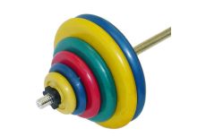 Штанга тренировочная MB Barbell 117,5 кг (МВ) цветная