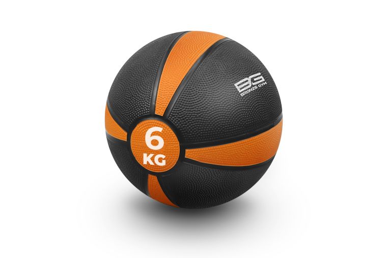 Медбол резиновый BRONZE GYM, 6 кг. 